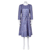 Movie Beetlejuice 2 (2024) Astrid Deetz Blue Dress Outfits Cosplay Costume Halloween Carnival Suit